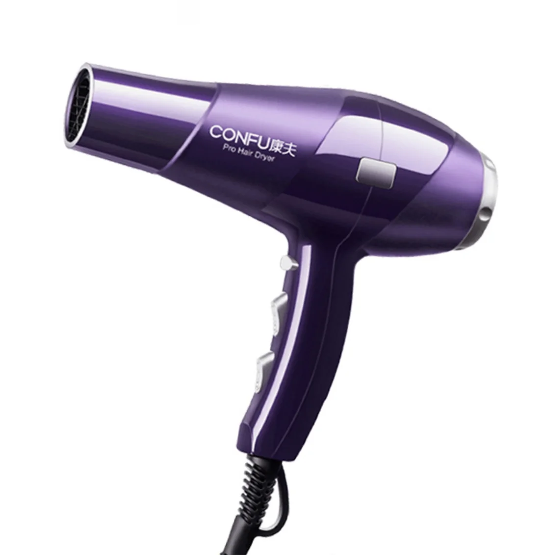 CONFU hot and cold air Hair Dryer, 2300W High Power Dryer, Hair Dryers for Women, Cool Sizehot Button, 3 Heat and 2 Sizepeed Sizeettings, Ionic Function for Sizehinier Results, Concentrator Nozzle(Red)