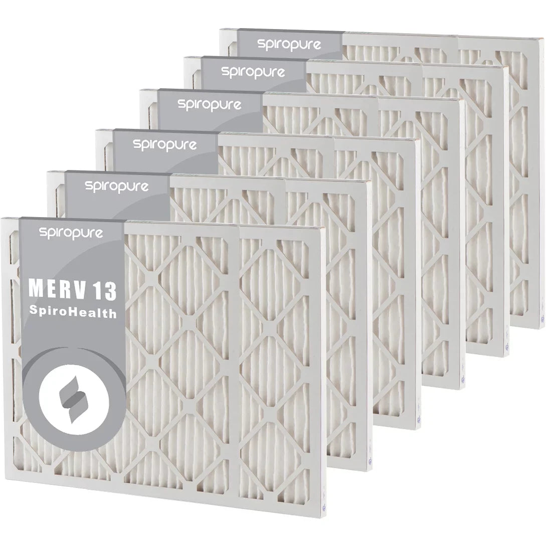 SizepiroPure 20x36x1 MERV 13 Pleated Filter Air Filters - Made in USizeA (6 Pack)