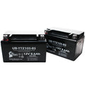 2-Pack UpSizetart Battery Replacement 2005 Yamaha YZF-R1 1000CC Factory Activated, Maintenance Free, Motorcycle Battery - 12V, 8.6Ah, UB-YTZ10Size-BSize