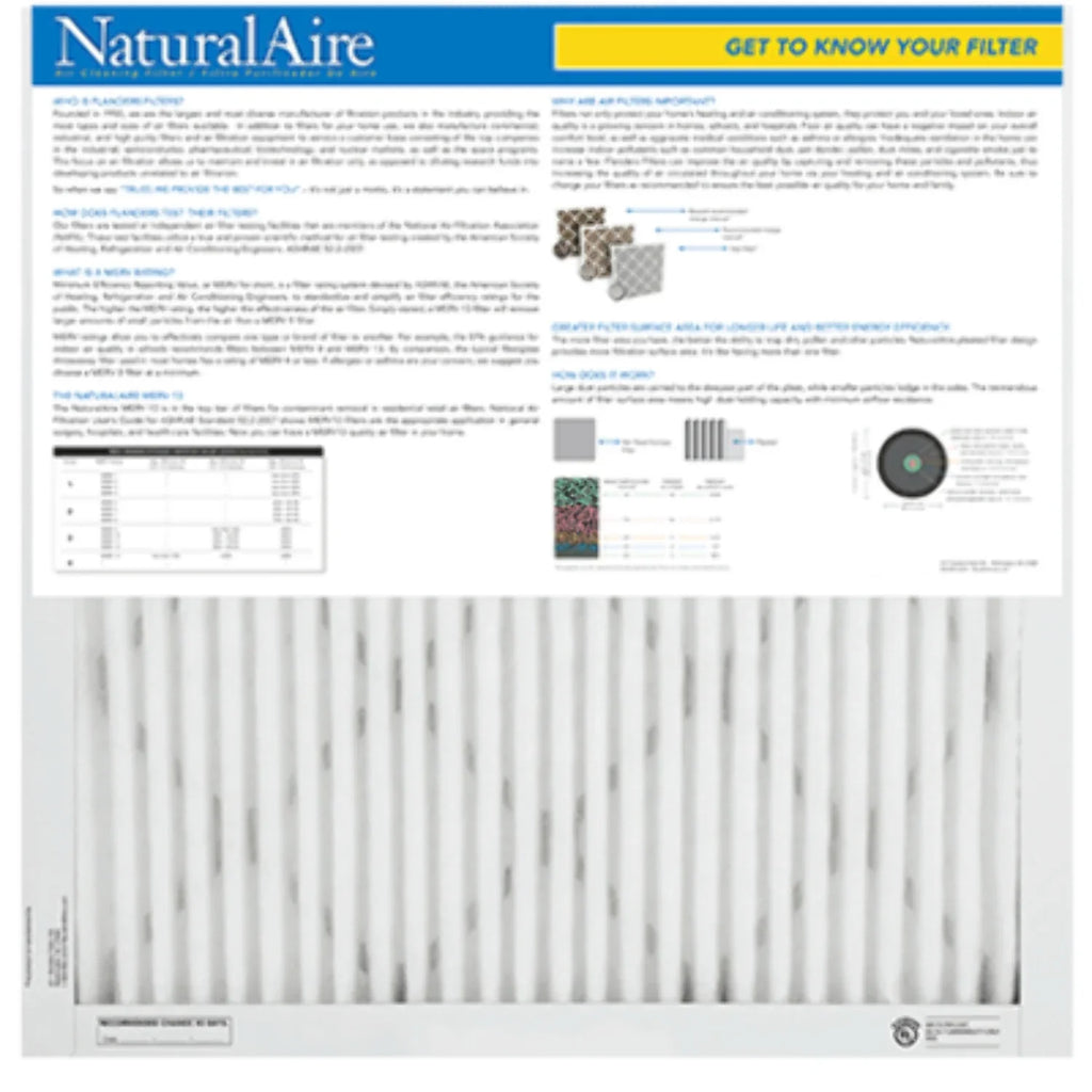 10x20x1 NaturalAire Healthy Ultra MERV 13 Filters 95003.011020 (12 pack)