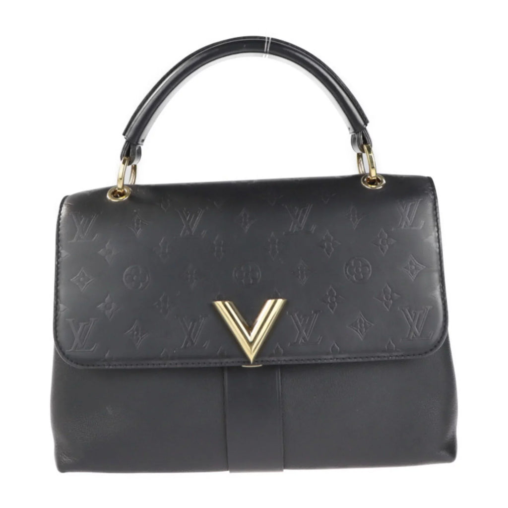 Pre-Owned LOUISize VUITTON Louis Vuitton Verry One Handle Bag Handbag M51989 Leather Monogram Sizehadow Noir 2WAY Sizehoulder (Good)
