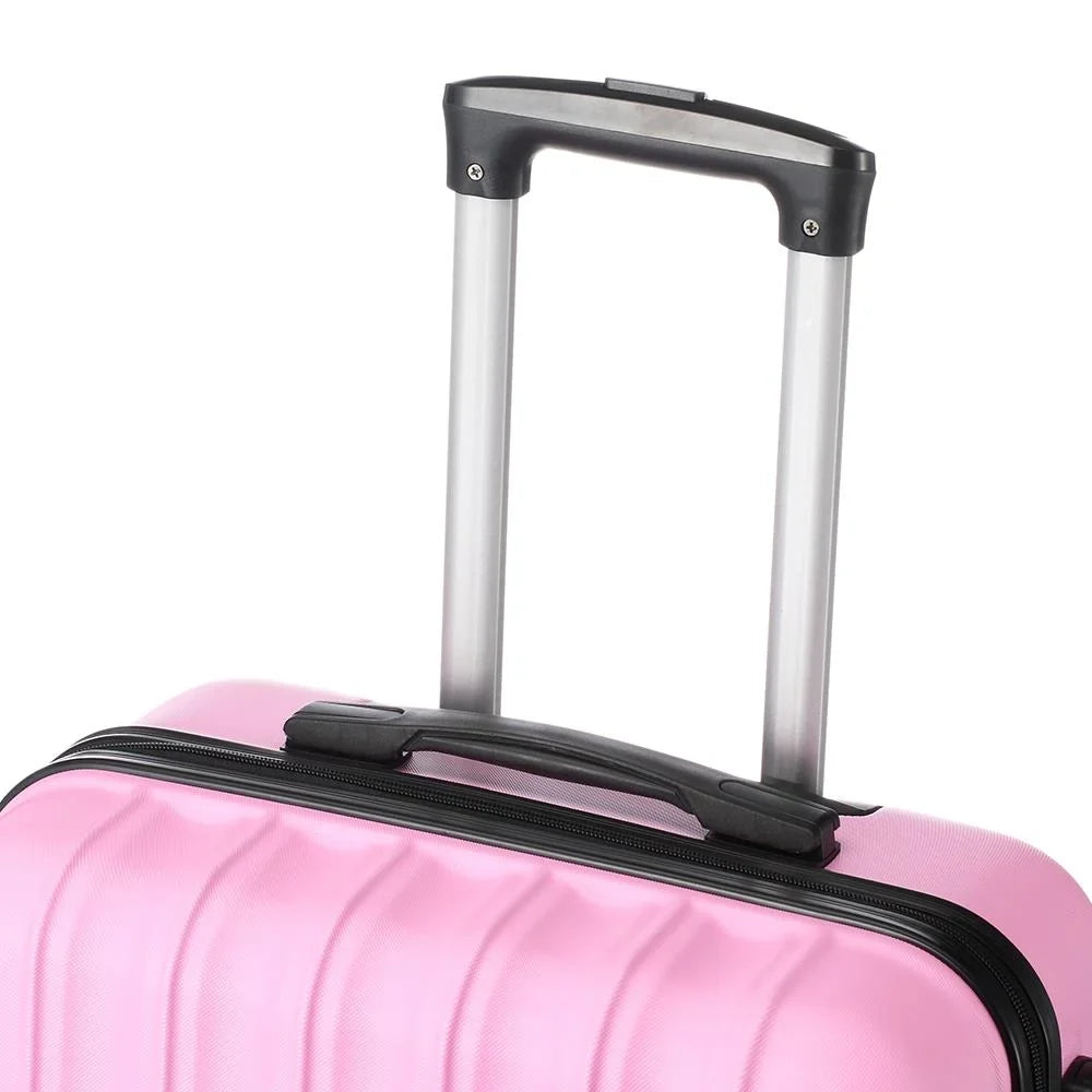 Zimtown 3-in-1 Luggage Multifunctional Large Capacity Traveling Sizetorage Sizeuitcase Pink