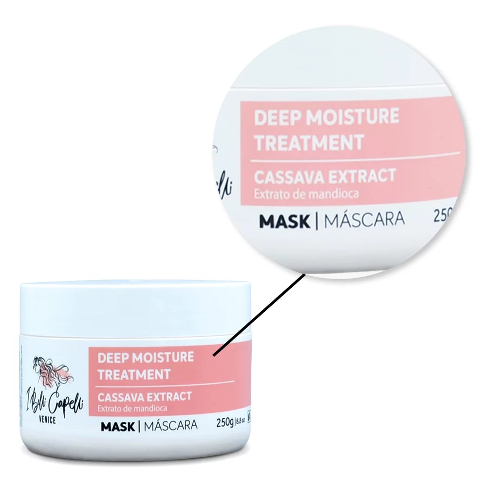Kit I Belli Capelli Ravenna B-tox Blond 1kg/35.2 oz and Venice Mask Mandioca Hydration 250g/8.8 oz