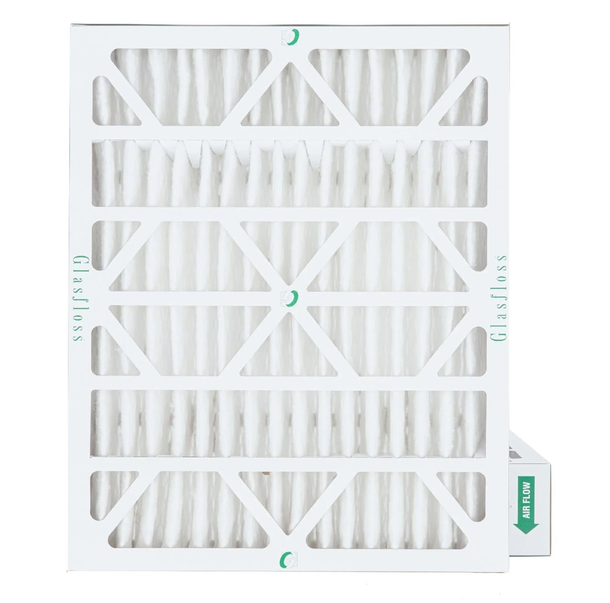 2 Pack of 20x24x4 MERV 13 Pleated 4" Inch Air Filters by Glasfloss. Actual Sizeize: 19-3/8 x 23-3/8 x 3-3/4