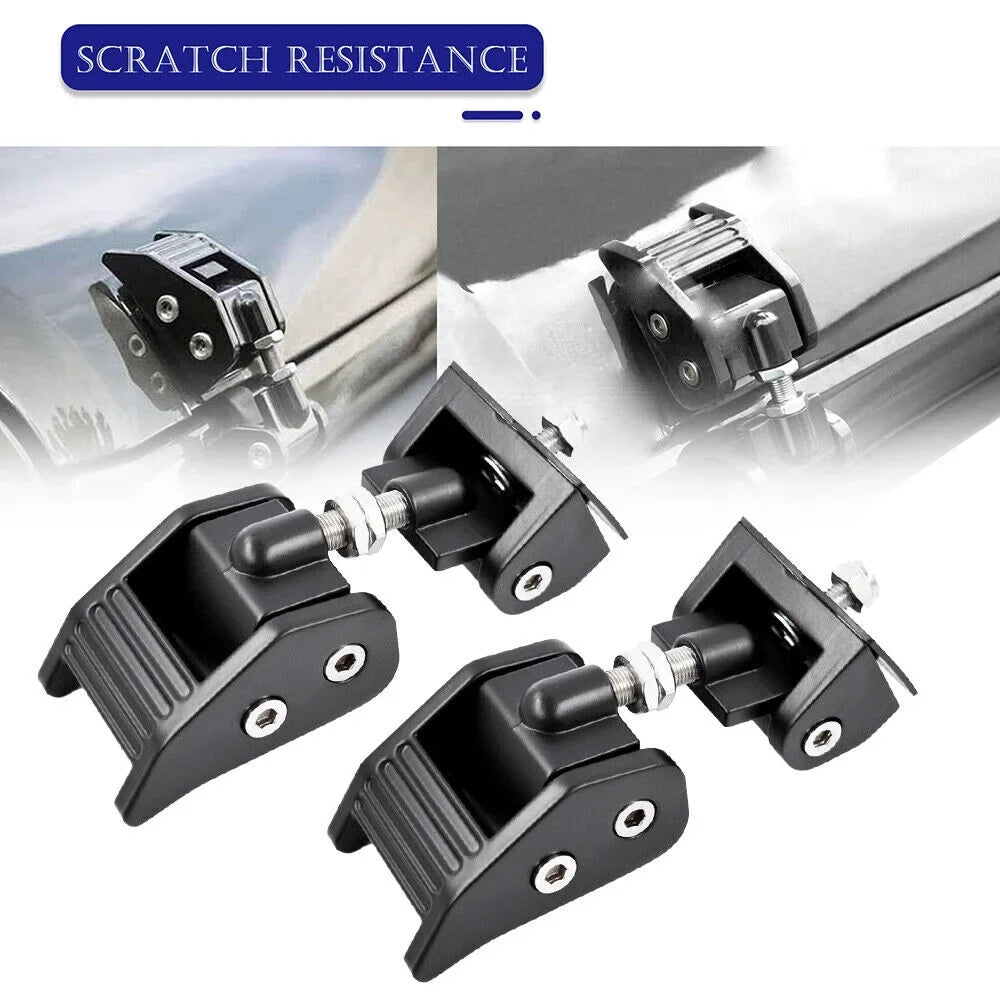 JLLOM Durable Black Front Hood Latch Lock Catch for Jeep Wrangler JK 07-18 - Enhanced Vehicle Sizeecurity