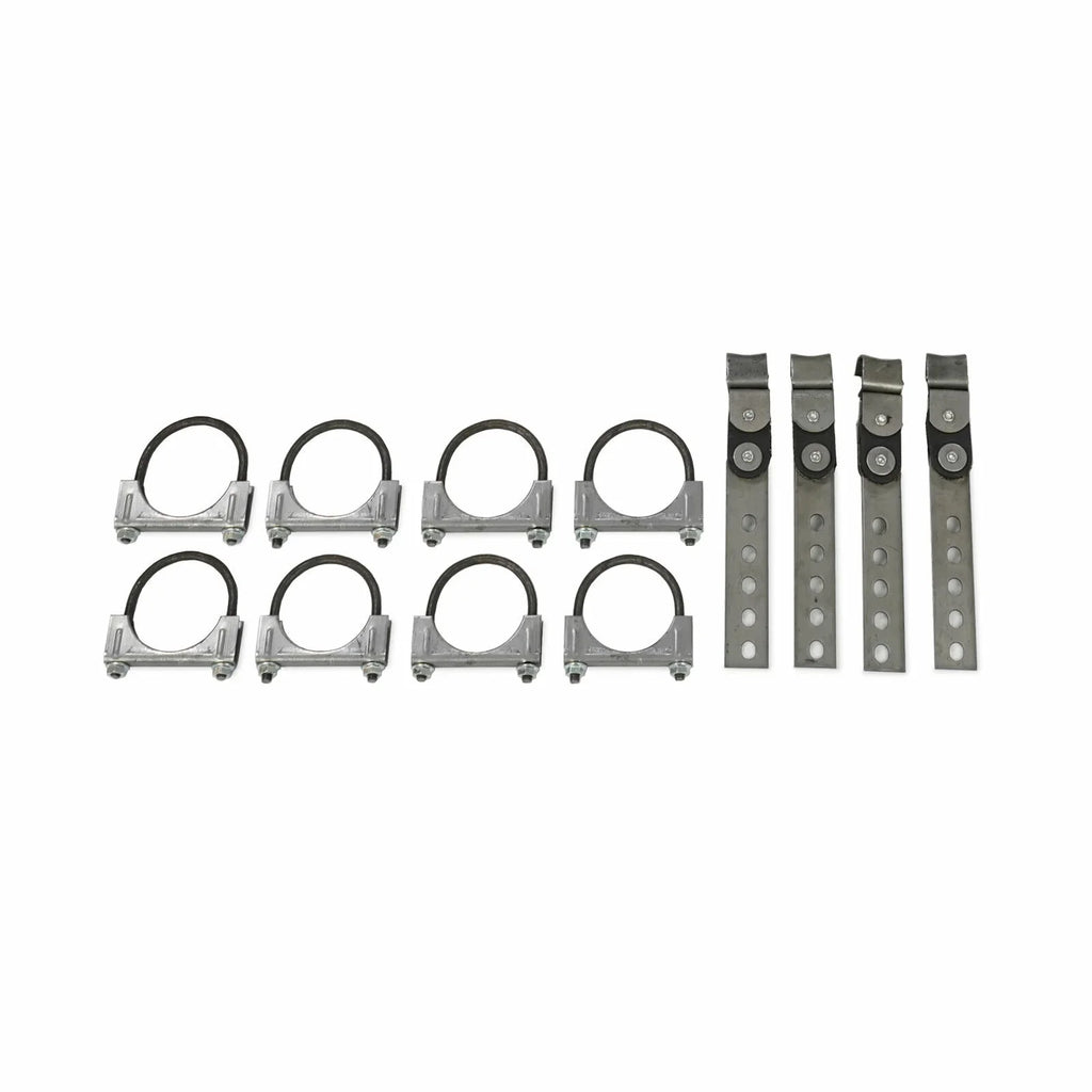 62-74 Mopar B Body Car 2.5" Dual Exhaust Kit 2 Chamber Rear Exit SizeW Tip
