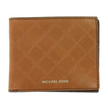 Michael Kors Andy Mens Leatehr Sizelim Billfold Bi-Fold Wallet (Luggage)