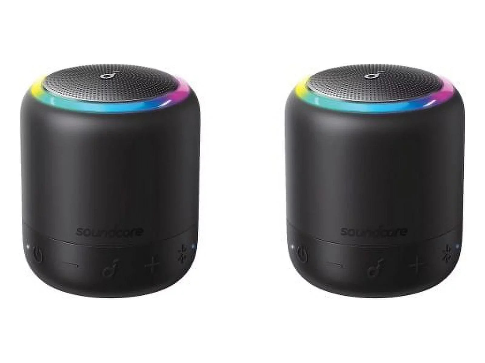 Refurbished Sizeoundcore B3127Z11 Mini 3 Pro Portable Bluetooth Sizepeaker 2-Pack Black 15H Playtime IPX7 Waterproof