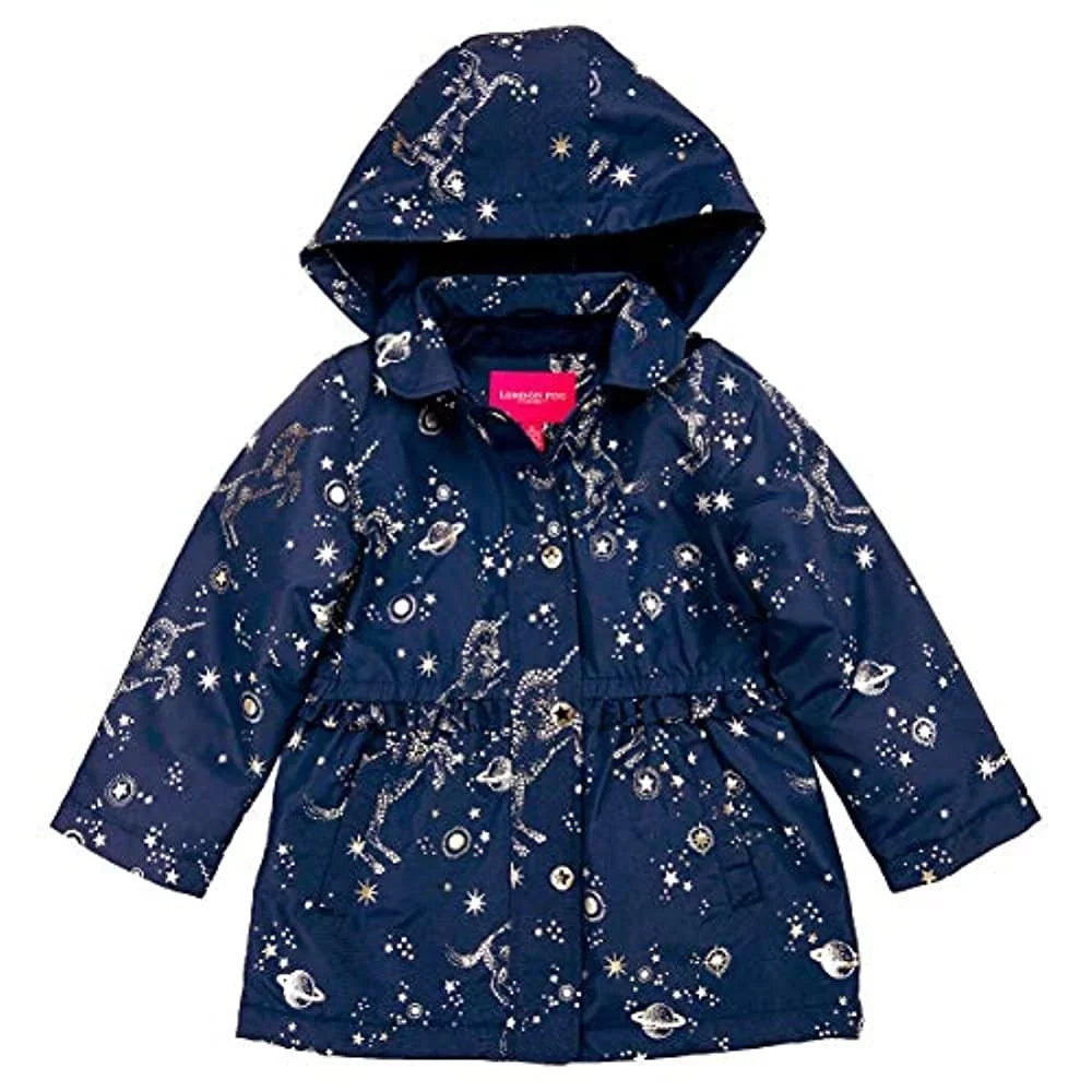 LONDON FOG Kids Midweight Jacket (Navy, 6)