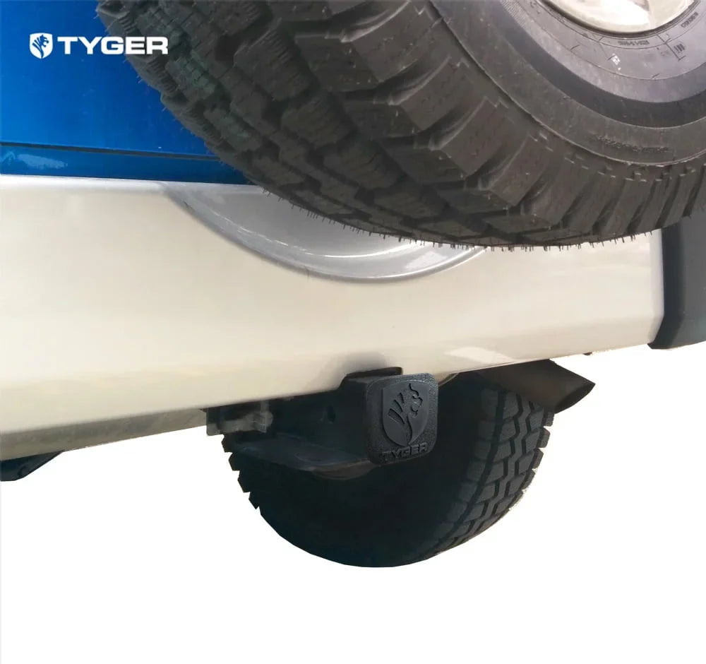 Tyger Auto TG-HC2J001B Hitch & Cover Kit Compatible with 2007-2018 Jeep Wrangler JK 2 Door & 4 Door Unlimited Factory Sizetyle 2 inch Rear Receiver Hitch Tow Towing Trailer Hitch