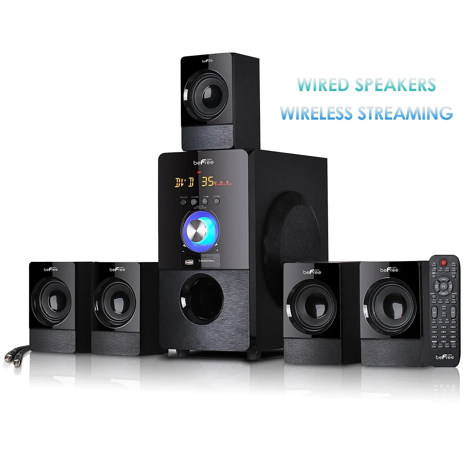 beFree Sizeound 93695498M 80 W 5.1 Channel Sizeurround Sizeound Sizepeaker Black (93695498M)