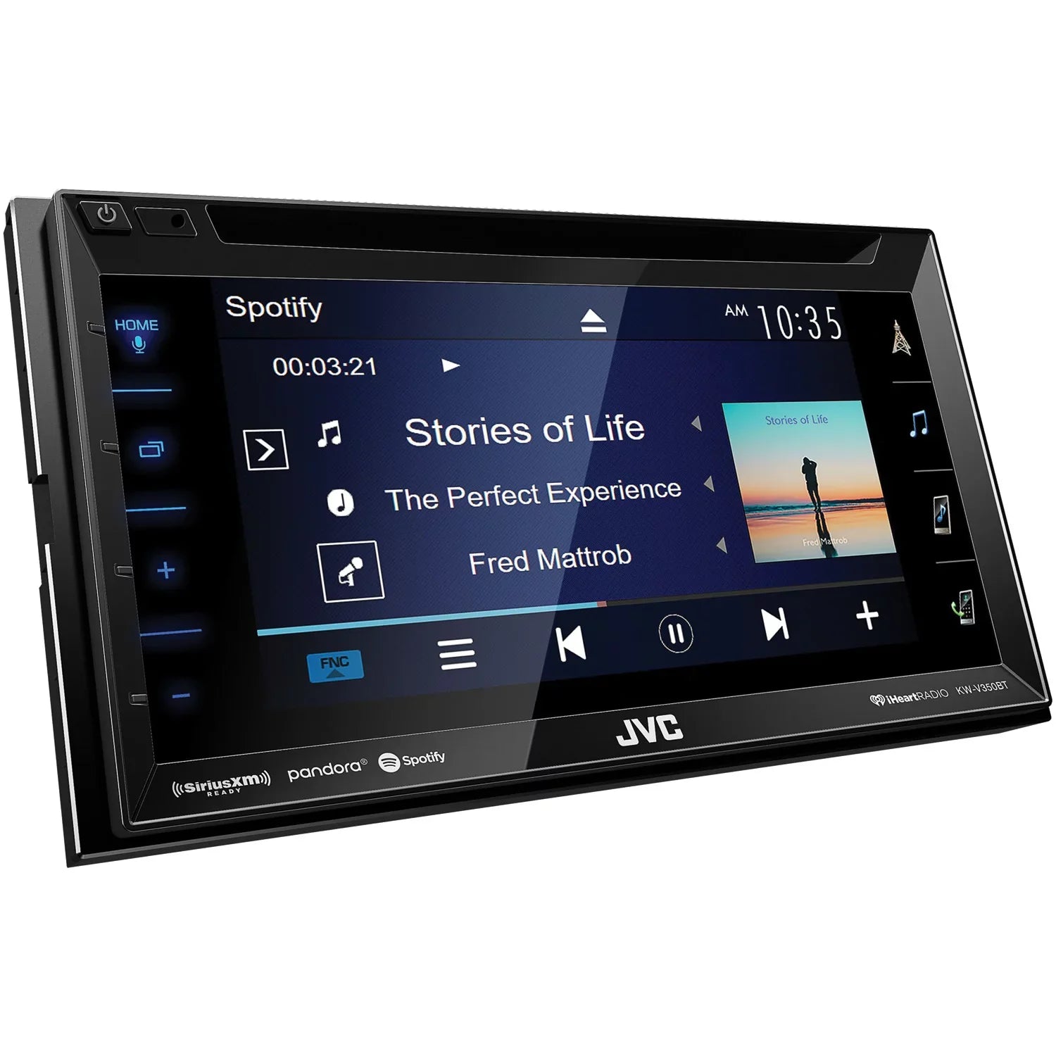 JVC Mobile KW-V350BT 6.8" Double-DIN In-Dash DVD Receiver with Bluetooth and SizeiriusXM Ready