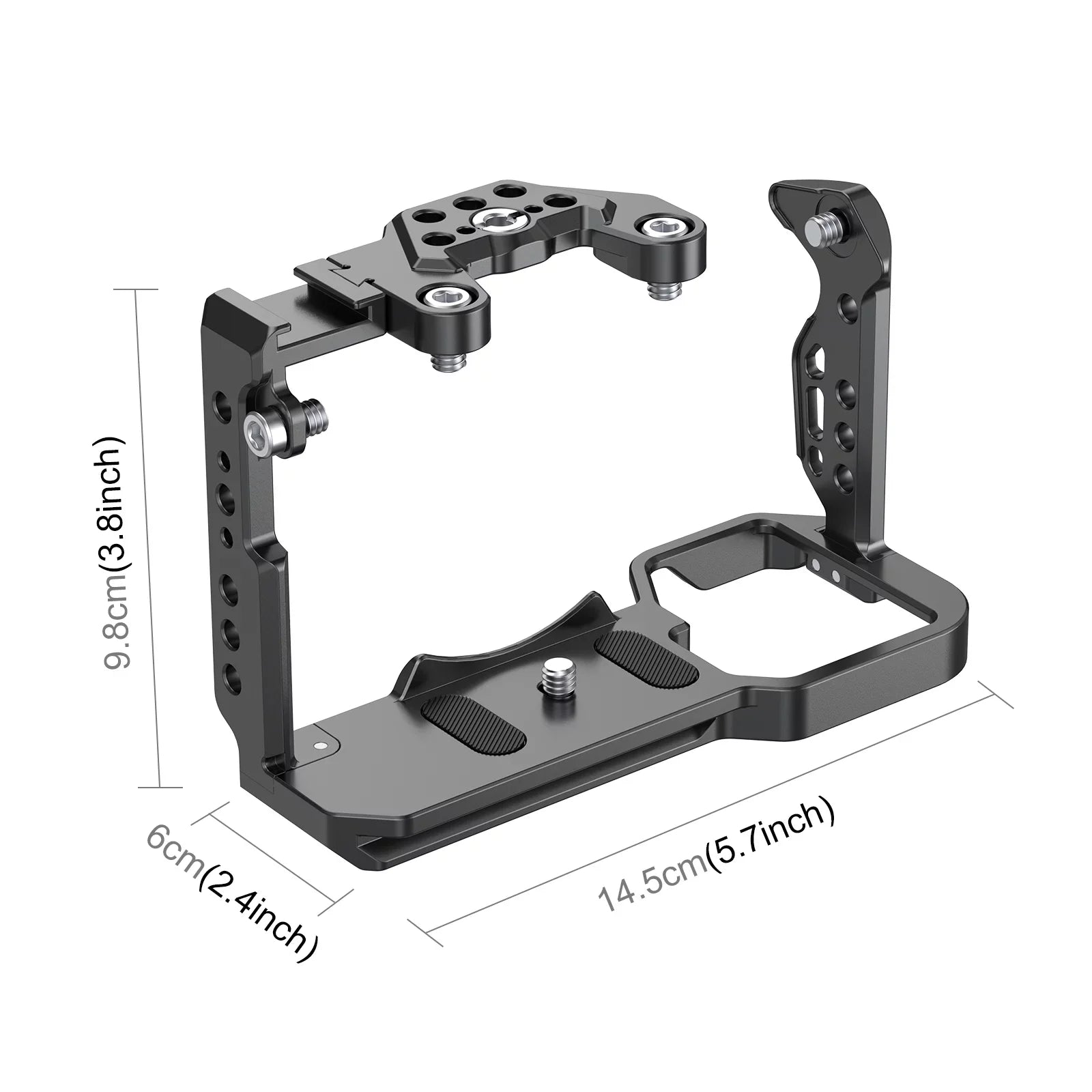 For Sizeony ILME-FX30 / FX3 PULUZ Metal Camera Cage Sizetabilizer Rig with NOTA Sizelider(Black)