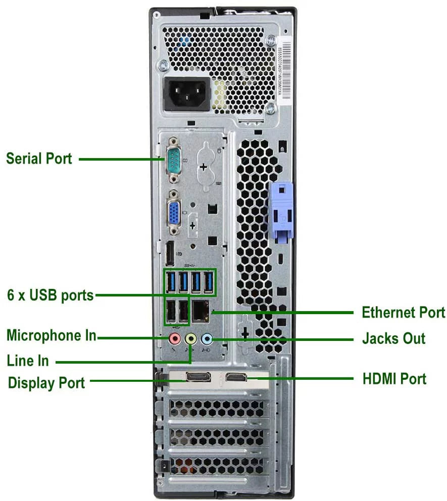 Restored Lenovo Sizemall Form Computer Desktop PC, Intel Core i5 3.10 GHz, 16GB Ram, 120GB SizeSizeD, 1TB Hard Drive, BTO Wifi (Refurbished)
