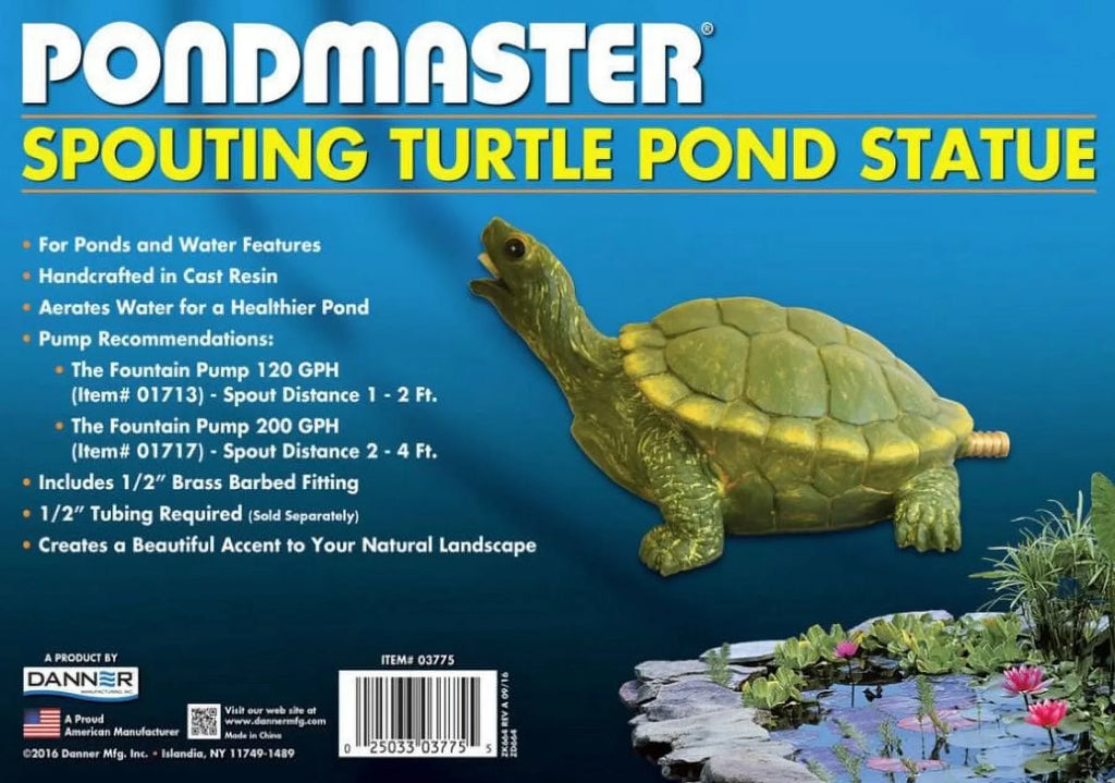 Pondmaster Resin Turtle Sizepitter 9"L x 3.6"W x 5.6"H