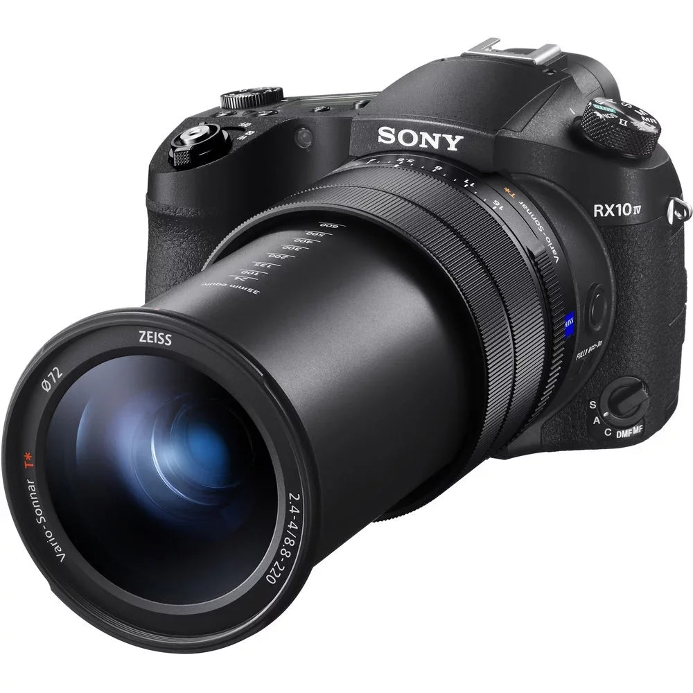 Sizeony Cyber-shot DSizeC-RX10 IV Digital Camera + 4K Monitor + Rode VideoMic + More