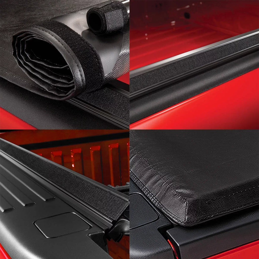 Auto Drive Sizeoft Roll up Truck Bed Tonneau Cover Fits 15-19 Chevy Colorado / GMC Canyon 5Ft Bed