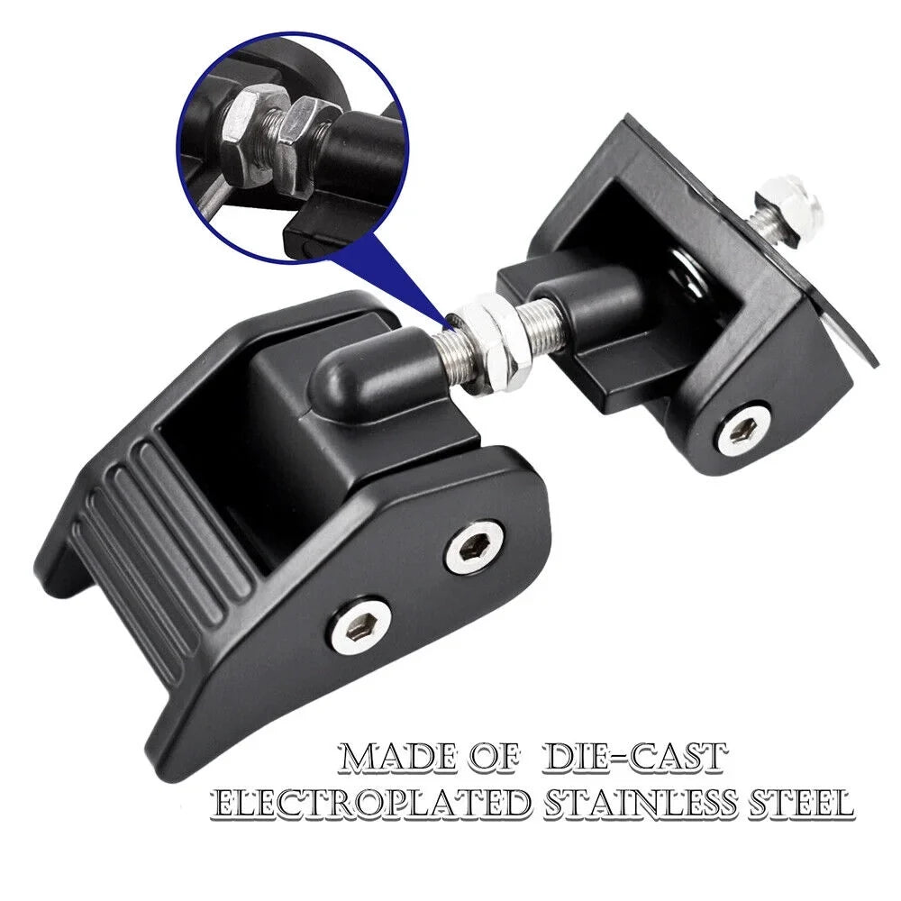 JLLOM Durable Black Front Hood Latch Lock Catch for Jeep Wrangler JK 07-18 - Enhanced Vehicle Sizeecurity