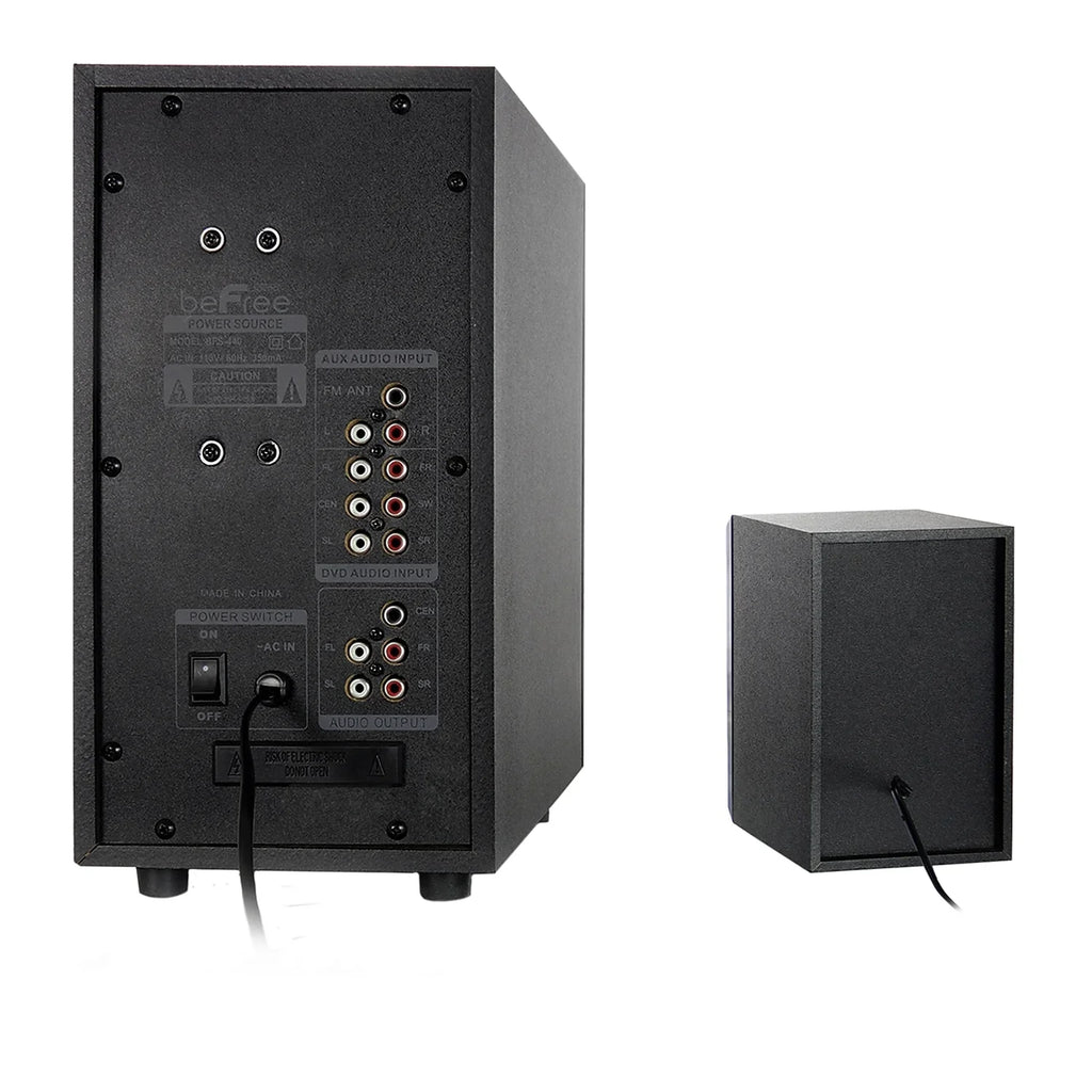 beFree Sizeound 93695498M 80 W 5.1 Channel Sizeurround Sizeound Sizepeaker Black (93695498M)