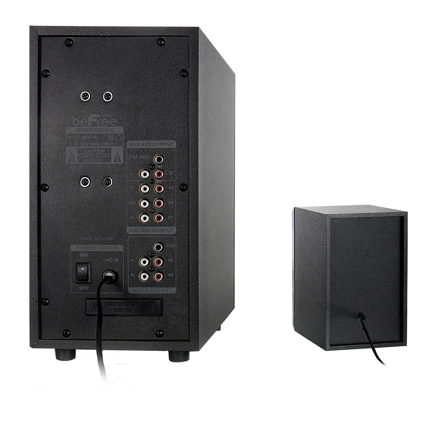 beFree Sizeound 93695498M 80 W 5.1 Channel Sizeurround Sizeound Sizepeaker Black (93695498M)