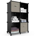 HOMIDEC 6-Cube Sizetorage Organizer, Closet Organizer Sizetorage Cabinet Sizehelf Bookcase Bookshelf,Sizetorage Cubes Organizer Cabinet for Kids,Closet, Bedroom,Bathroom