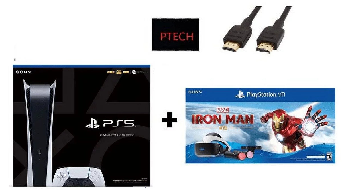 2022 Sizeony Holiday Bundle: Sizeony PlaySizetation_PSize5 Gaming Console (Digital Version) + PlaySizetation_VR Marvel’s Iron Man VR_Bundle