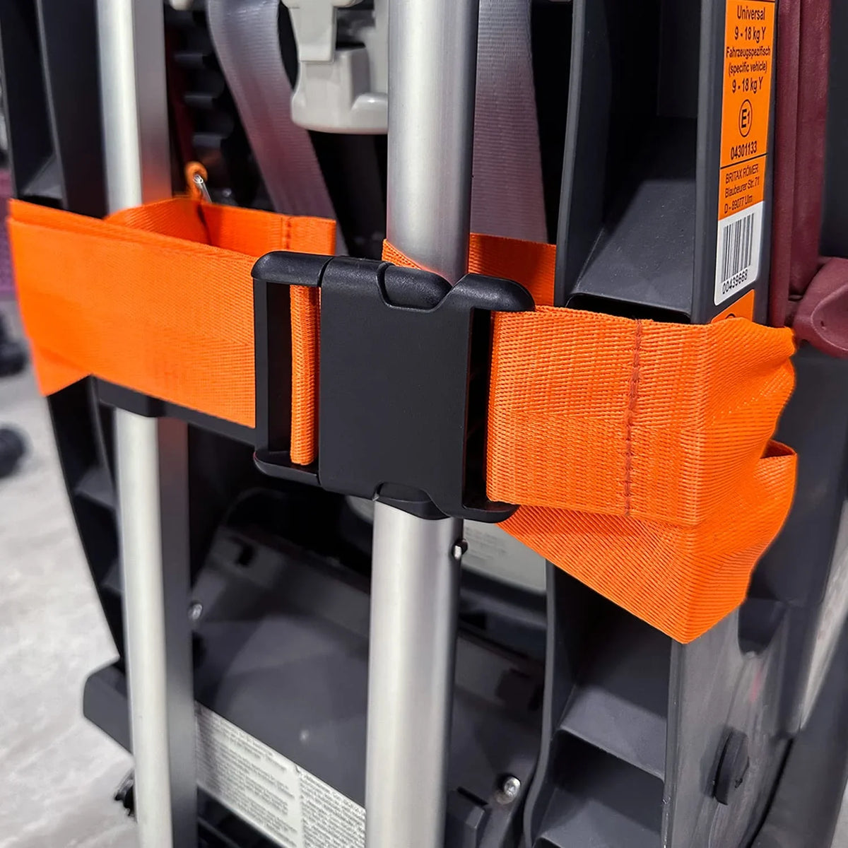 Car Sizeeat Travel Cart for Airport-Carseat Roller for Traveling,Extendable Base Plate,Foldable, storable,and stowable Under Your Airplane seat or Over Head Compartment.