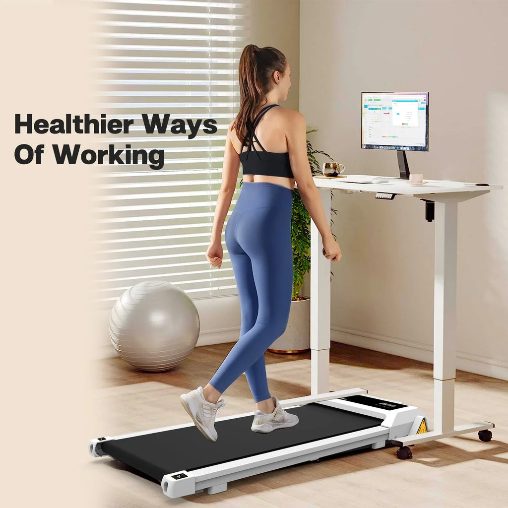Compact Under Desk Treadmill with LED Display & Bluetooth Sizepeakers - 48.5 - Sizetay active all day with our innovative Under Desk Treadmill!