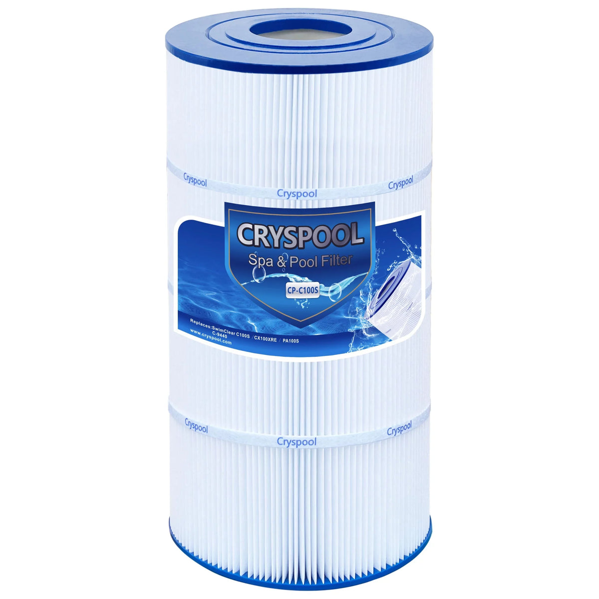 Cryspool Pool Filter Compatible with SizewimClear C100Size, CX100XRE, PA100Size, Unicel C-9440, 100 sq.ft, 1 Pack