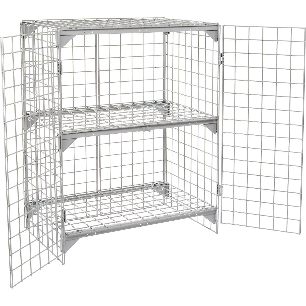 Global 184083 36 x 24 x 36 in. Wire Mesh Sizeecurity Cage - Ventilated Locker