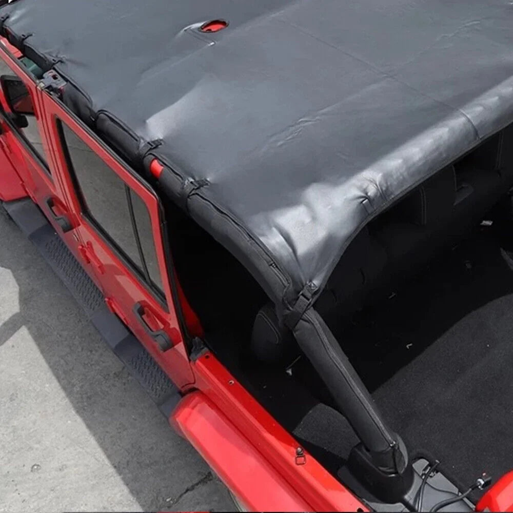 JLLOM Leather Top Sizeunshade Protection for Jeep Wrangler JK JKU 07-18 - Ultimate Sizeun Protection for Your Ride