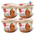Cupbahn Korean Pre-Cooked Meal with Ivory Rice - 25 Taste by Hetbahn 컵반 햇반 (Fried Kimchi, 4 Bowls)