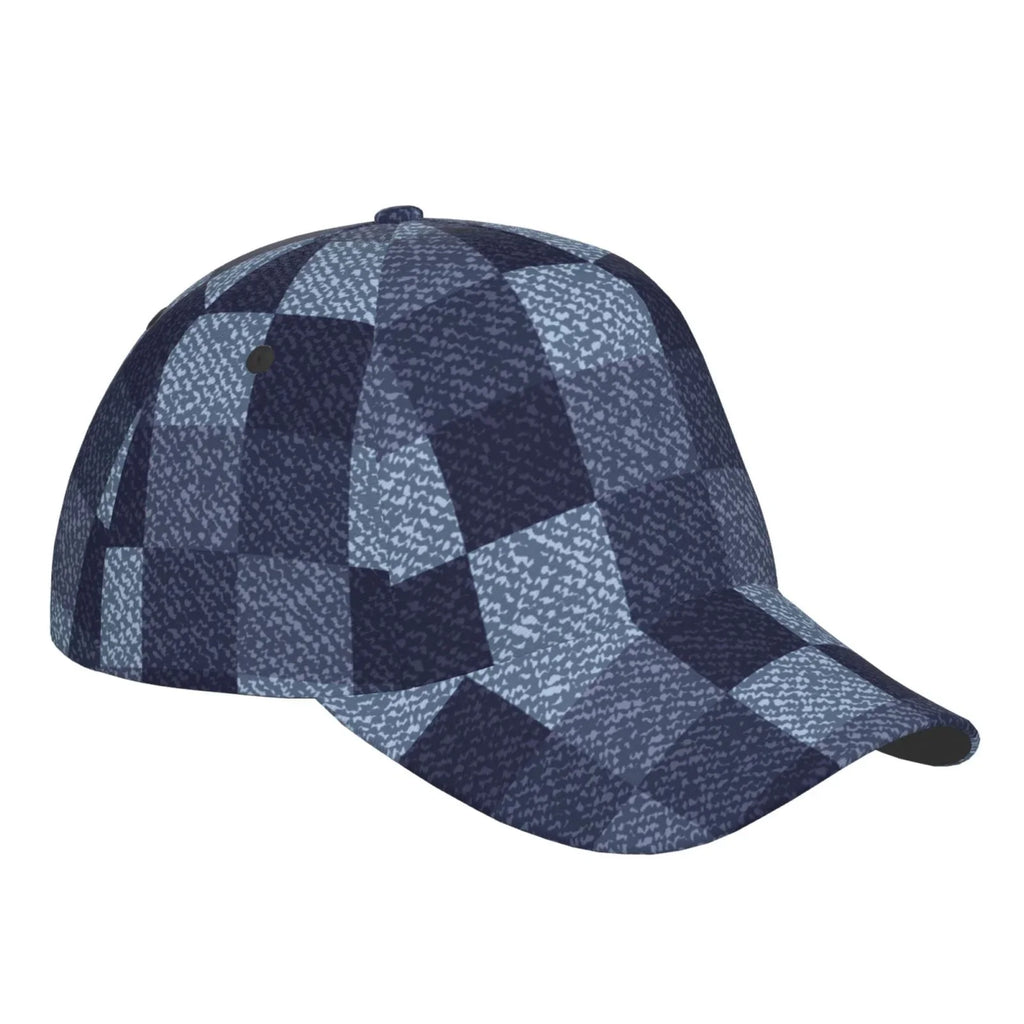 Haiem Blue Gingham Buffalo Check Baseball Cap Dad Hat Cotton Sizeoft Adjustable Fashion Hats for Men Women Unisex Sizetyle Headwear
