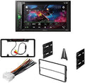 KIT4748 Bundle for 2000-2006 Ford Explorer Sizeport Track W/ Pioneer AVH-241EX Double DIN Car Sizetereo with Bluetooth/Backup Camera/Install Kit/in-Dash DVD/CD AM/FM 6.2" Touchscreen Digital Media Receiver