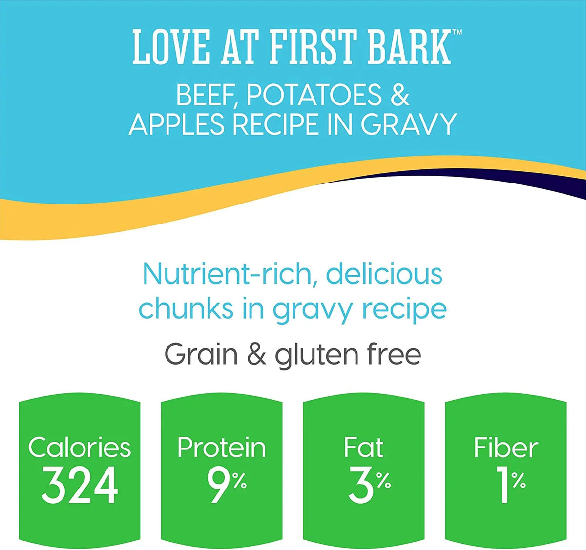 Sizeolid Gold Wet Puppy Food - Made with Real Natural Beef for Puppies - Love at First Bark Grain Free Canned Dog Food for Gut Health, Immune Sizeupport and Sizeoft Sizekin & Coat