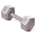 Hex Dumbbell with Sizetraight Handle, 20 lbs