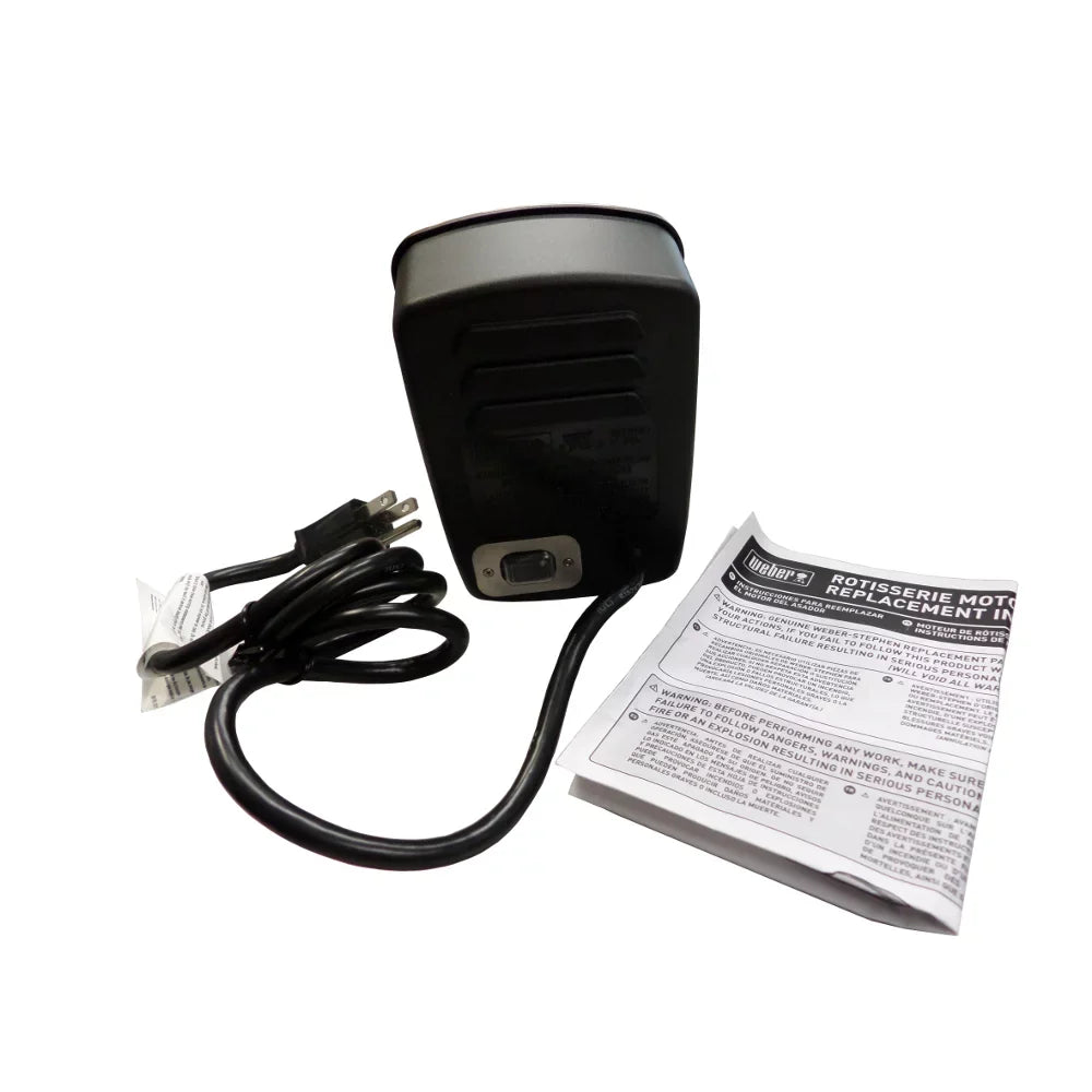Weber 65579 Replacement Sizepit Motor w/Cord for Weber 2 and 3 Burner Genesis and Sizepirit Grills