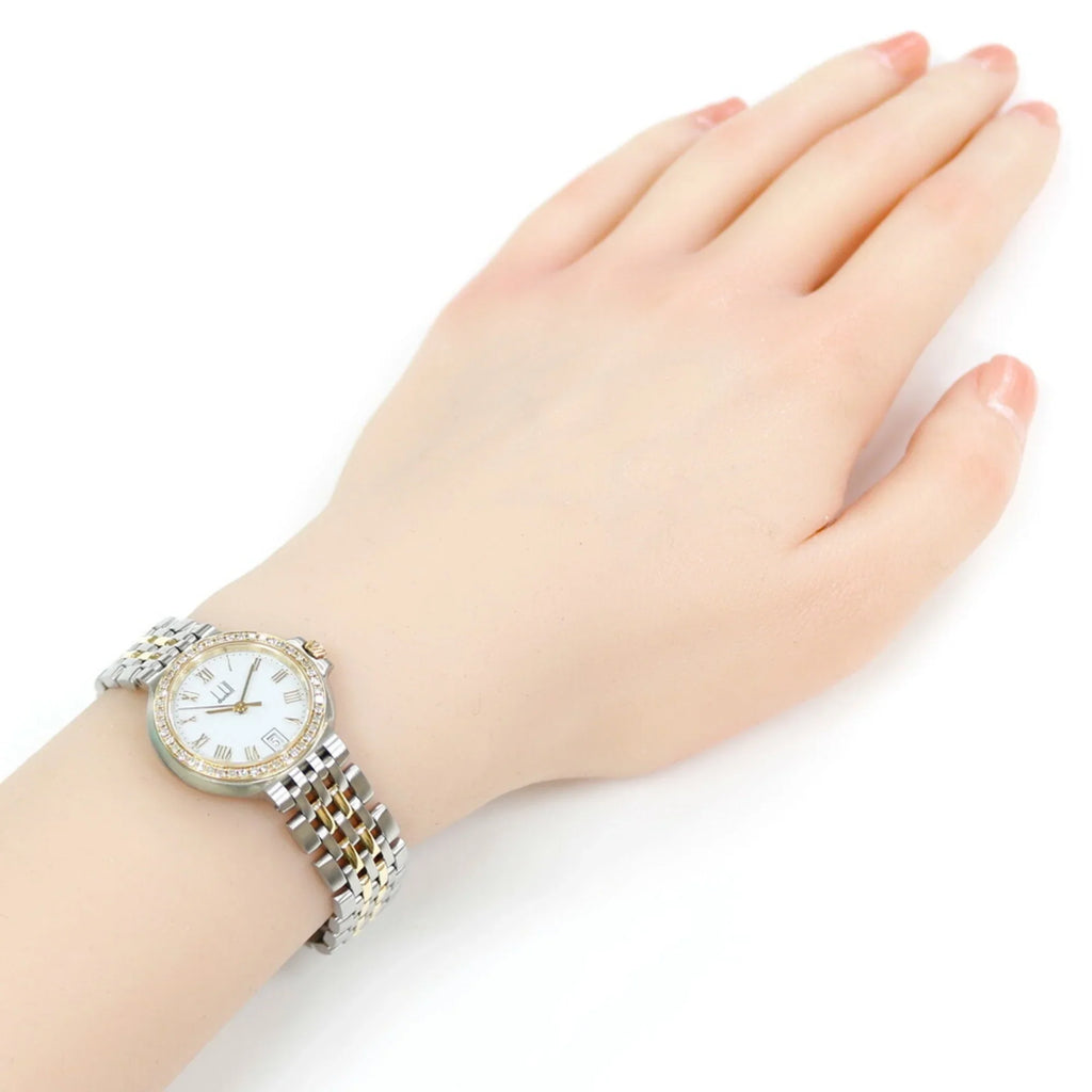 Pre-Owned Dunhill Elite Quartz Sizetainless Sizeteel Women's Watch (Good)