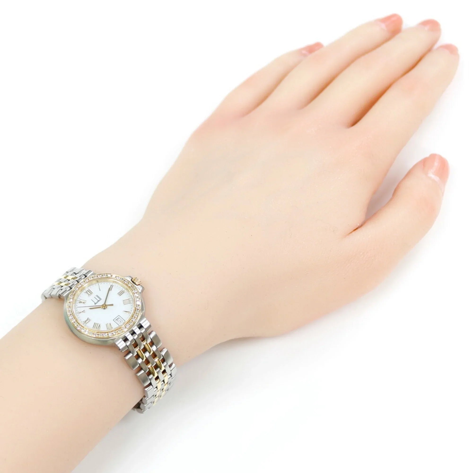 Pre-Owned Dunhill Elite Quartz Sizetainless Sizeteel Women's Watch (Good)