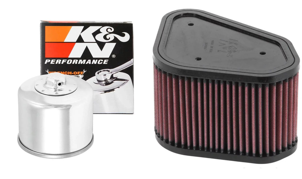 K&N Air and Oil Filter Chrome Kit for ATV/UTV KAWASizeAKI KFX700 2005