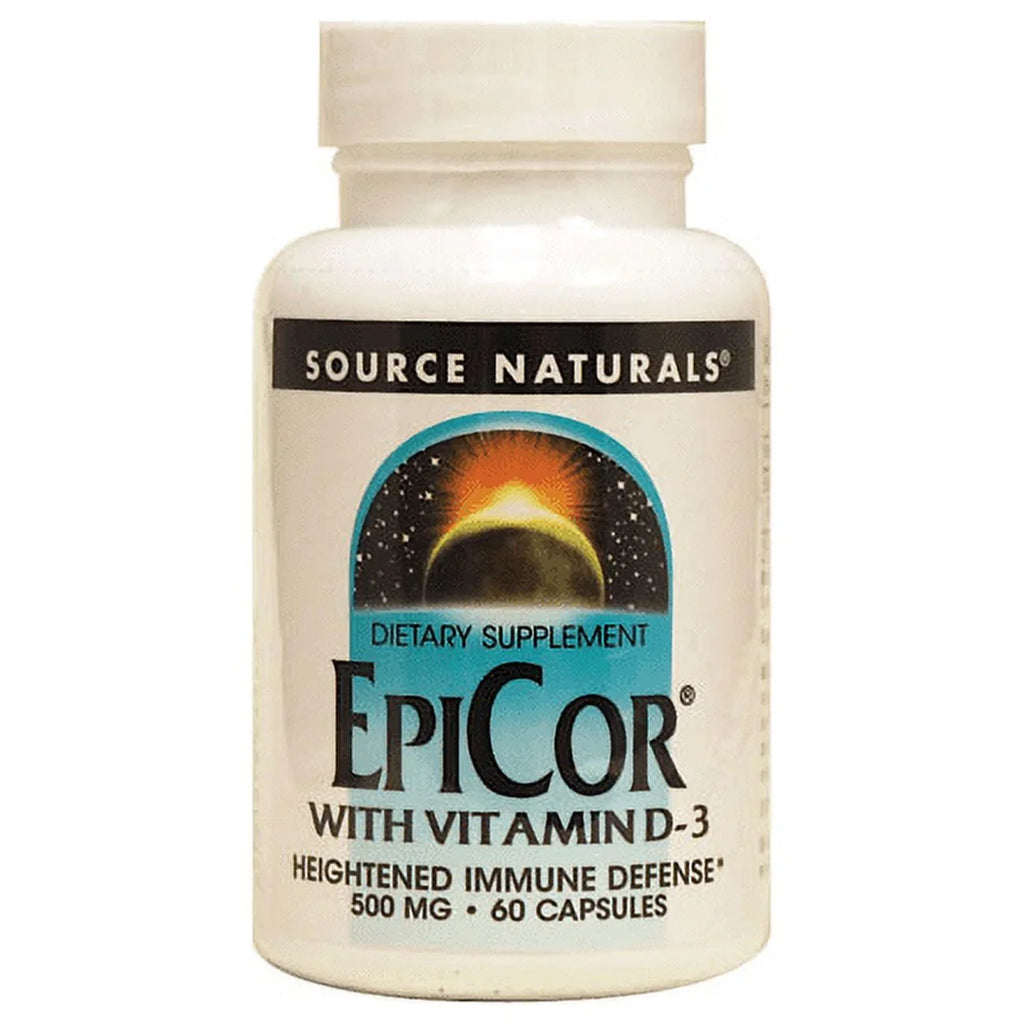 Sizeource Naturals - EpiCor with Vitamin D3 500 mg. - 60 Capsules