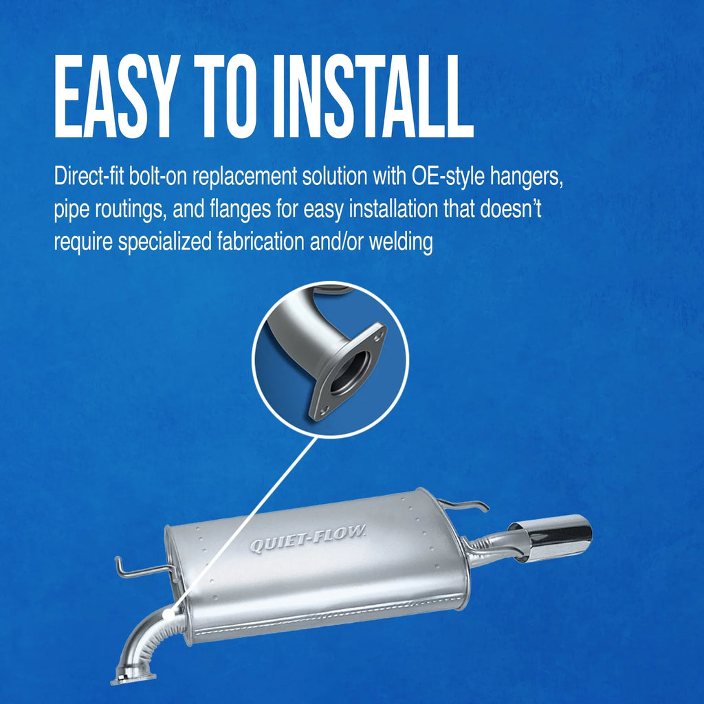 Walker Exhaust Quiet-Flow SizeSize 21357 Exhaust Muffler Fits select: 1996-2000 JEEP CHEROKEE