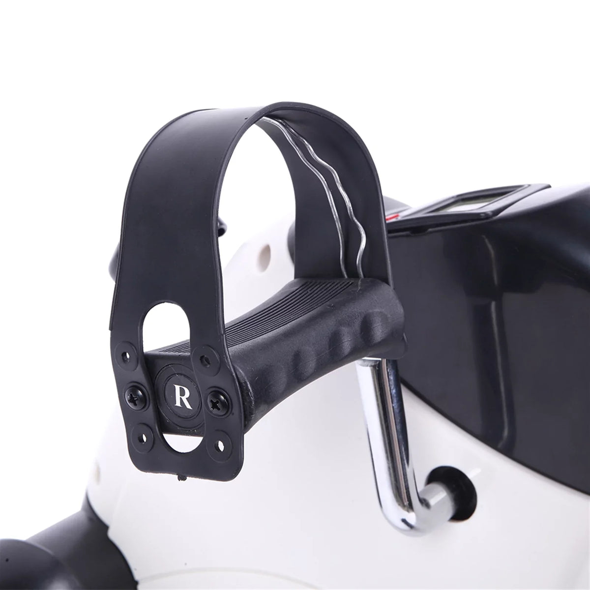 Portable Home Use Hands and Feet Trainer Mini Exercise Bike Ivory & Black