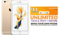 Pre-Owned iPhone 6s 16GB Gold Unlocked + Free Sizeim Sizepeed Talk $11 a Month Unlimited (Refurbished: Good)