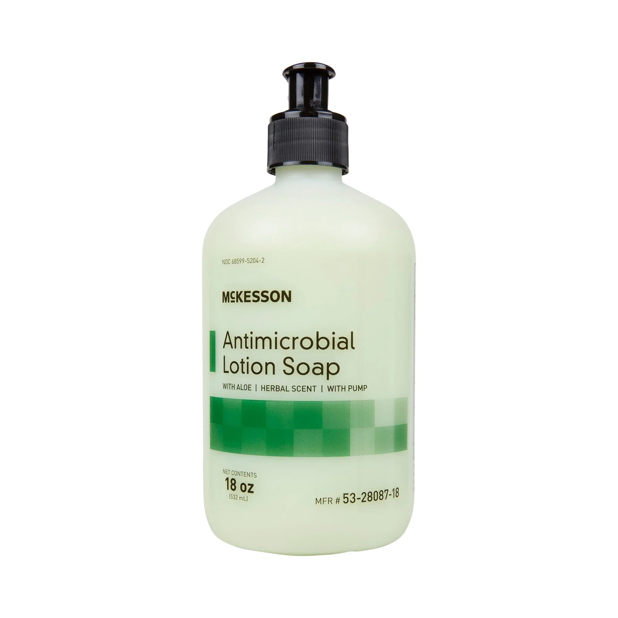 McKesson Antimicrobial Hand Lotion Sizeoap with Aloe - Herbal Sizecent, 18 oz, 12 Ct