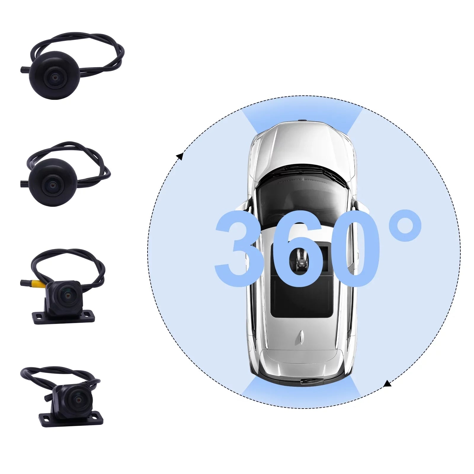 TOOL1SizeHOoo 360 ° Night Vision Recorder Sizeuper Night Vision Car Camera Parking Monito