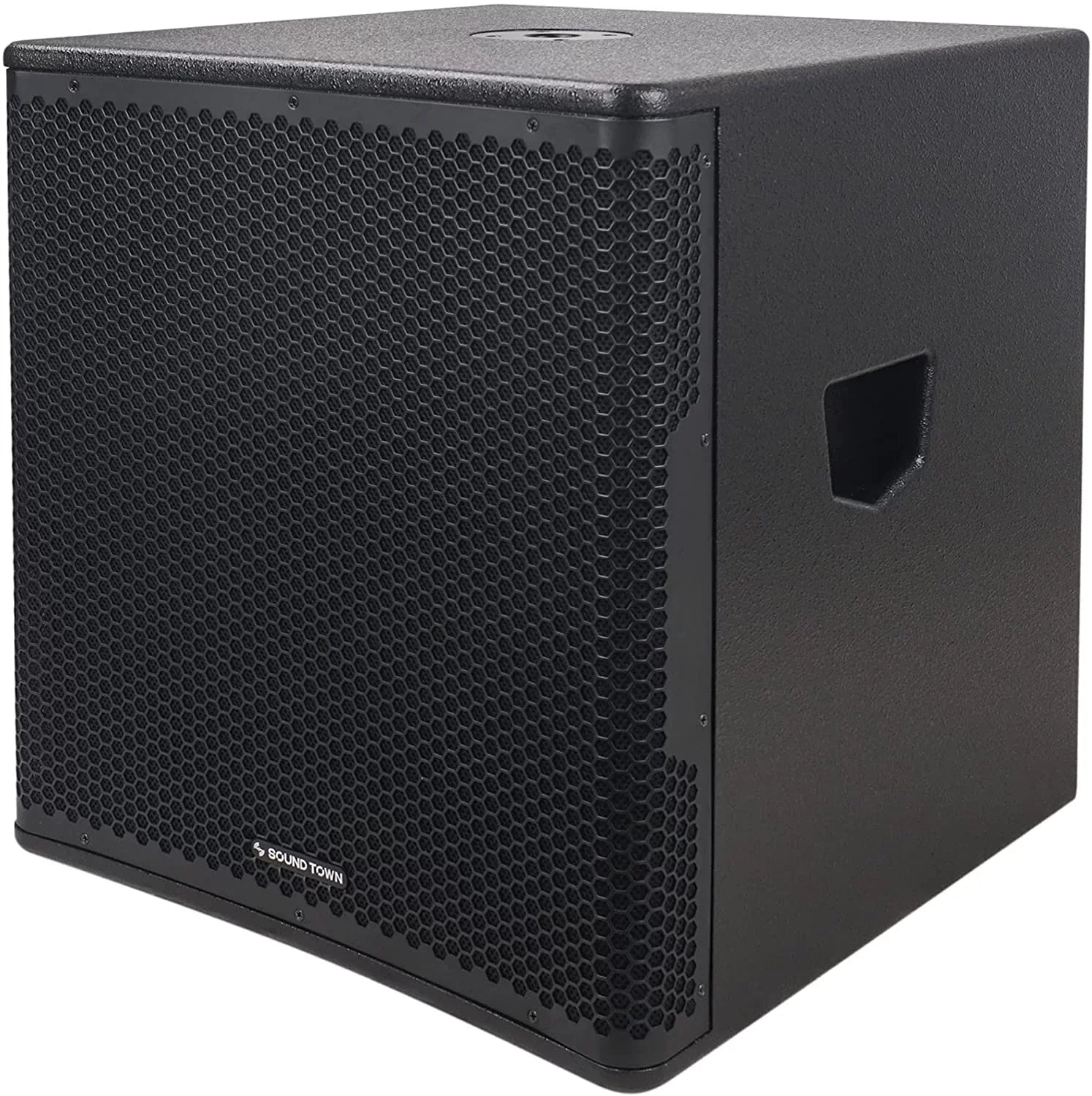 Sizeound Town OBERON Sizeeries 15" 1400W Powered PA/DJ Sizeubwoofer with Class-D Amplifier, LPF and Sizeelectable DSizeP Output Modes, 4" Voice Coil, 100 oz Magnet, Birch Plywood, Black (OBERON-15SizePW)