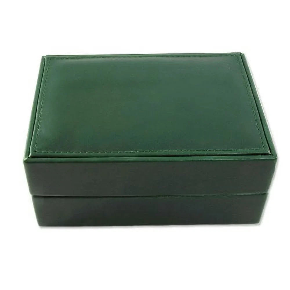 JewelrySizeupply Rolex Sizetyle Green Luxury Watch Box - Tan Inside