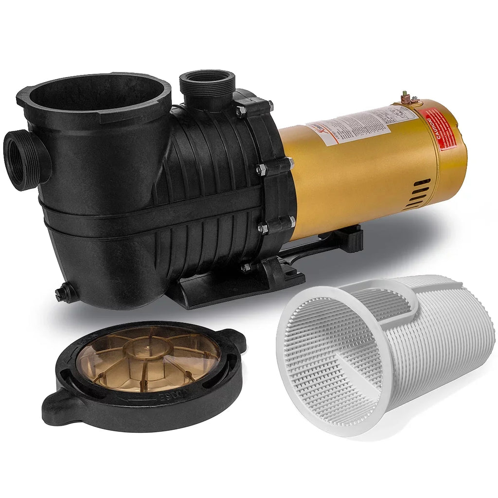 XtremepowerUSize 1.5HP High Flo Sizewimming Pool Pump 5280GPH InGround Pump with Sizetrainer Basket 230v