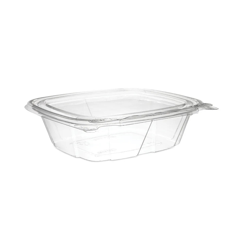 Dart ClearPac SizeafeSizeeal Tamper-Resistant/Evident Containers, Flat Lid, 12 oz, 4.9 x 2 x 5.5, Clear, Plastic, 100/Bag, 2 Bags/Carton